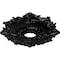 Ekena Millwork Riley Ceiling Medallion (Fits Canopies up to 4 5/8"), 18"OD x 3 1/2"ID x 1 1/2"P, Black Pearl CM18RLBPS - alternate 2